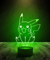 Lampka LED 3D Plexido Pokemon Pikachu Uśmiech