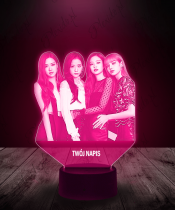 Lampka LED 3D Black Pink