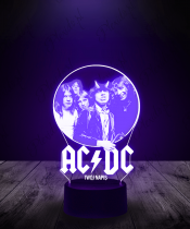 Lampka LED 3D Zespół Muzyczny ACDS