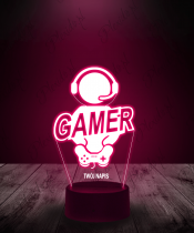 Lampka LED 3D Plexido dla Gracza Gamer - 2