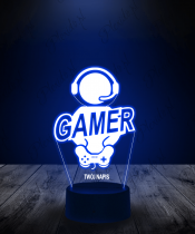 Lampka LED 3D Plexido dla Gracza Gamer