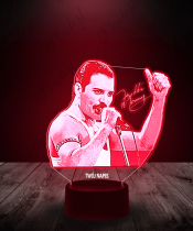 Lampka LED 3D Freddie Mercury