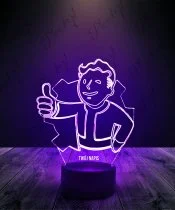 Lampka LED 3D Plexido Fallout Shelter