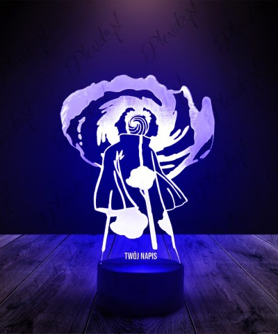 Lampka LED 3D Plexido Obito Uchiha