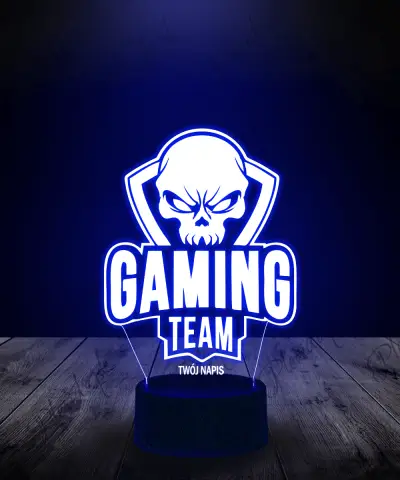 Lampka LED 3D Plexido dla Gracza Gaming Team