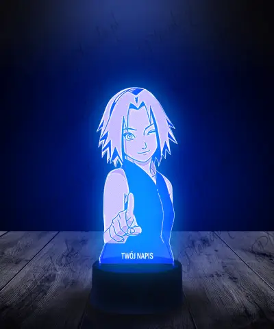 Lampka LED 3D Plexido Naruto Sakura