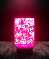 Lampka LED 3D Plexido My Hero Academia Napis