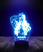 Lampka LED 3D Piosenkarka Billie Eilish