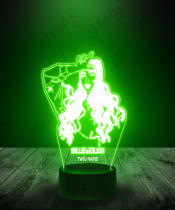 Lampka LED 3D Piosenkarka Billie Eilish - 3