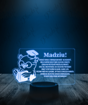 Lampka LED 3D Plexido Prezent Rozpoczęcie Roku Szkolnego Sowa