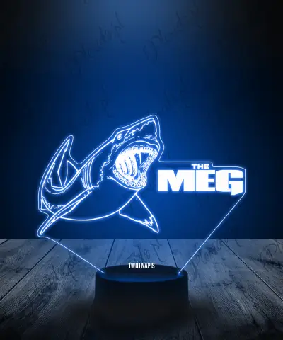 Lampka LED 3D Plexido Film The Meg Rekin