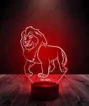 Lampka LED 3D Plexido Mufasa