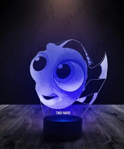 Lampka LED 3D Plexido Rybka Dory