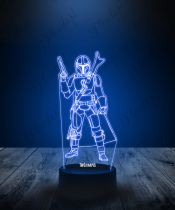 Lampka LED 3D Plexido Mandalorian Postać