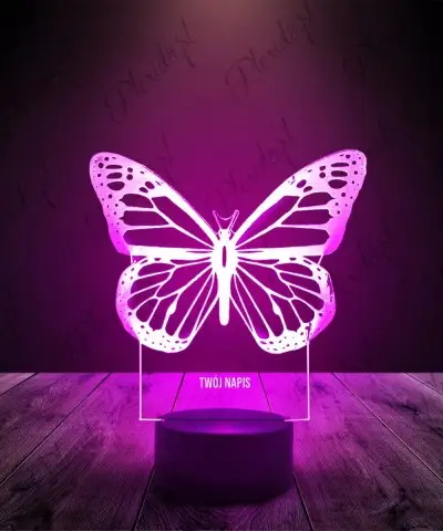 Lampka LED 3D Plexido Motyl