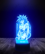 Lampka LED 3D Plexido Dragon Ball Goku SSJ4 - 2