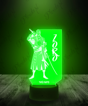 Lampka LED 3D Plexido One Piece Zoro