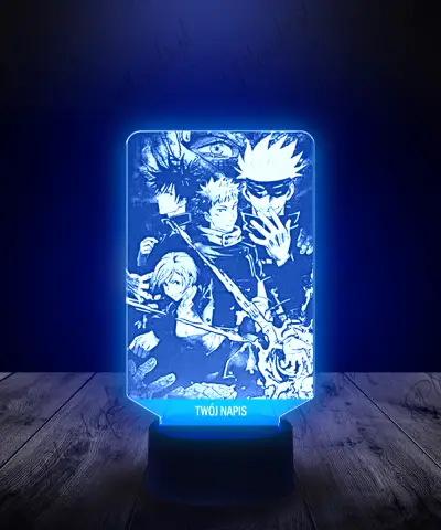 Lampka LED 3D Plexido Jujutsu Kaisen Postacie