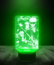 Lampka LED 3D Plexido Jujutsu Kaisen Postacie - 3