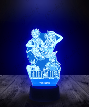 Lampka LED 3D Plexido Fairy Tail Postacie