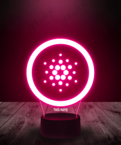 Lampka LED 3D Plexido Kryptowaluta Cardano