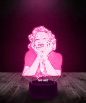 Lampka LED 3D Piosenkarka Madonna