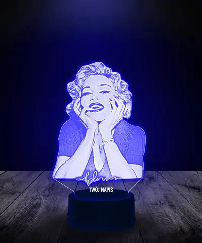 Lampka LED 3D Piosenkarka Madonna