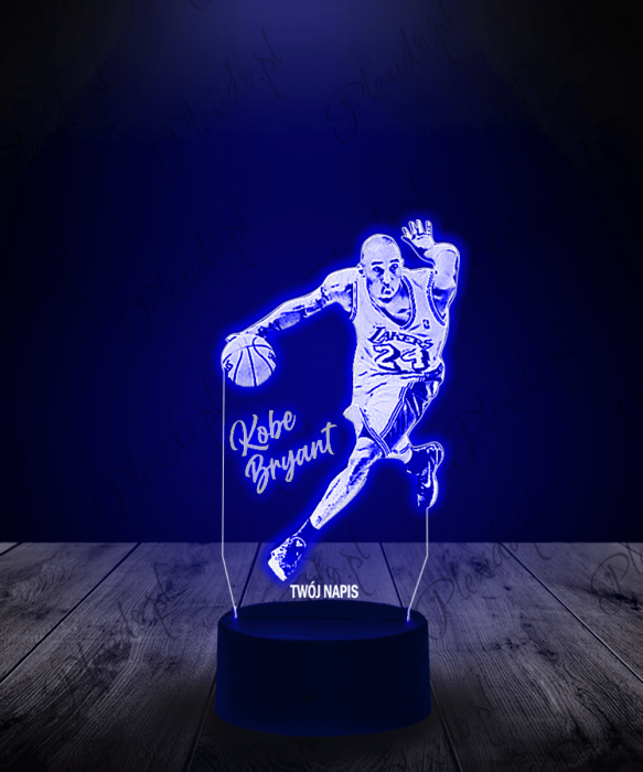 Lampka LED 3D Plexido Koszykarz Kobe Bryant LA Lakers