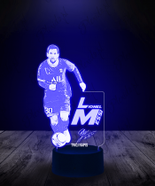 Lampka LED 3D Plexido Lionel Messi PSG