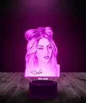 Lampka LED 3D Piosenkarka Pop Lady Gaga - 2