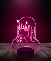 Lampka LED 3D Plexido Zero Two Darling in the Franxx