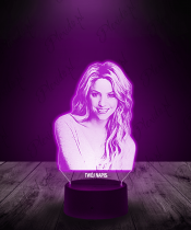 Lampka LED 3D Piosenkarka Pop Shakira - 2