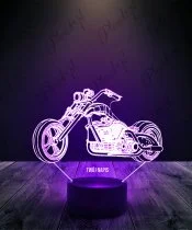 Lampka LED 3D Plexido Motocykl Harley Chopper