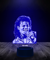 Lampka LED 3D Piosenkarz Michael Jackson