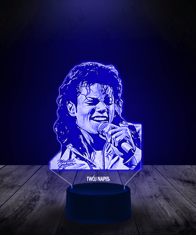 Lampka LED 3D Piosenkarz Michael Jackson