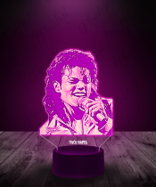 Lampka LED 3D Piosenkarz Michael Jackson - 3