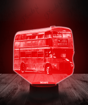 Lampka LED 3D Plexido Autobus Anglia Londyn - 1