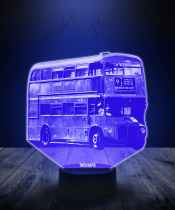 Lampka LED 3D Plexido Autobus Anglia Londyn - 2