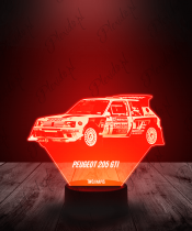 Lampka LED 3D Plexido Peugeot 205 GTI - 1