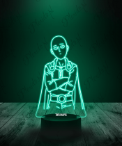 Lampka LED 3D Plexido One Punch Man Saitama - 3