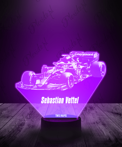 Lampka LED 3D Plexido Sebastian Vettel F1 - 1