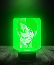 Lampka LED 3D Plexido Eren z Mieczem Attack on Titan - 2