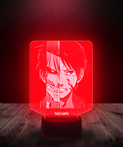 Lampka LED 3D Plexido Eren z Mieczem Attack on Titan