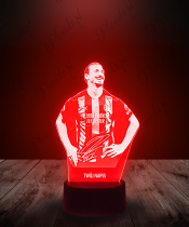 Lampka LED 3D Plexido Zlatan Ibrahimovic - 2