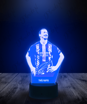 Lampka LED 3D Plexido Zlatan Ibrahimovic