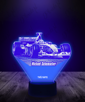 Lampka LED 3D Plexido Michael Schumacher Formuła 1