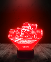 Lampka LED 3D Plexido Fernando Alonso Bolid Formuła 1 - 2