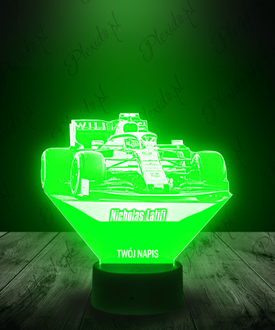 Lampka LED 3D Plexido Nicholas Latifi Formuła 1 - 1