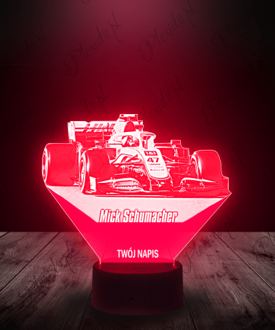 Lampka LED 3D Plexido Mick Schumacher Formuła 1 - 1