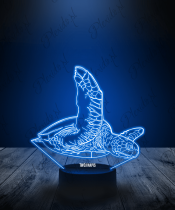 Lampka LED 3D Plexido Żółw Oceaniczny